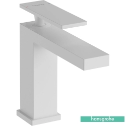 Hansgrohe - Hansgrohe Tecturis E 110 Lavabo Bataryası, Sifon Kumandalı, Satin Beyaz (EcoSmart+)