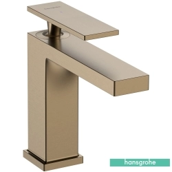 Hansgrohe - Hansgrohe Tecturis E 110 Lavabo Bataryası, Sifon Kumandalı, Mat Bronz (EcoSmart+, CoolStart)
