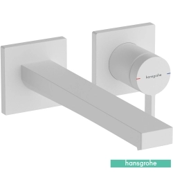Hansgrohe - Hansgrohe Tecturis E 225 Duvardan Ankastre Lavabo Bataryası, EcoSmart+, Satin Beyaz (Sıva Üstü Grubu)