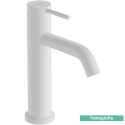 Hansgrohe - Hansgrohe Tecturis S 110 Lavabo Bataryası, Sifon Kumandalı, Satin Beyaz (EcoSmart+, CoolStart)