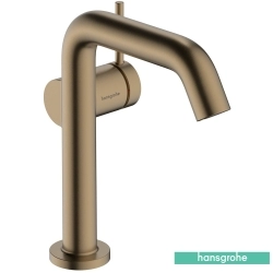 Hansgrohe - Hansgrohe Tecturis S 150 Yüksek Lavabo Bataryası, Sifon Kumandalı, Mat Bronz (EcoSmart+)