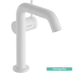 Hansgrohe - Hansgrohe Tecturis S 150 Yüksek Lavabo Bataryası, Sifon Kumandalı, Satin Beyaz (EcoSmart+)