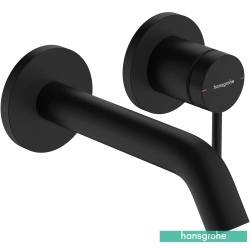 Hansgrohe - Hansgrohe Tecturis S 165 Duvardan Ankastre Lavabo Bataryası, EcoSmart+, Satin Siyah (Sıva Üstü Grubu)