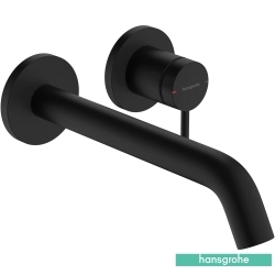 Hansgrohe - Hansgrohe Tecturis S 225 Duvardan Ankastre Lavabo Bataryası, EcoSmart+, Satin Siyah (Sıva Üstü Grubu)