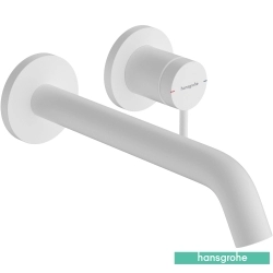 Hansgrohe - Hansgrohe Tecturis S 225 Duvardan Ankastre Lavabo Bataryası, EcoSmart+, Satin Beyaz (Sıva Üstü Grubu)