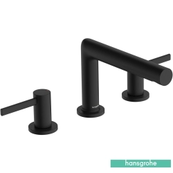 Hansgrohe - Hansgrohe Zesis S 100 3 Delikli Lavabo Bataryası, Sifon Kumandalı, Satin Siyah (EcoSmart+)