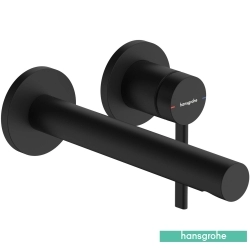 Hansgrohe - Hansgrohe Zesis S 194 Duvardan Ankastre Lavabo Bataryası, EcoSmart+, Satin Siyah (Sıva Üstü Grubu)