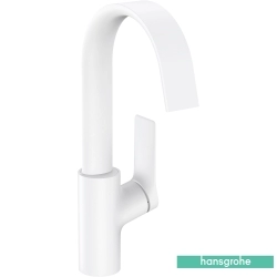 Hansgrohe - Hansgrohe Vivenis Yüksek Lavabo Bataryası, Sifon Kumandalı, Satin Beyaz
