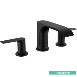 Hansgrohe - Hansgrohe Vivenis 3 Delikli Lavabo Bataryası, Sifon Kumandalı, Satin Siyah
