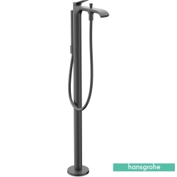 Hansgrohe - Hansgrohe Vivenis Yerden Küvet Bataryası, Mat Siyah Krom (Sıva Üstü Grubu)