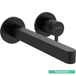 Hansgrohe - Hansgrohe Finoris Duvardan Ankastre Lavabo Bataryası, Satin Siyah (Sıva Üstü Grubu)