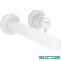 Hansgrohe - Hansgrohe Finoris Duvardan Ankastre Lavabo Bataryası, Satin Beyaz (Sıva Üstü Grubu)