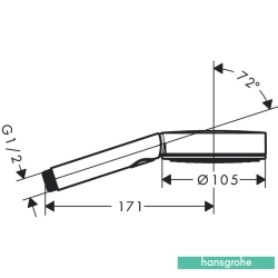 Hansgrohe - Hansgrohe Pulsify Select S 105 El Duşu, 3 Fonksiyonlu (Relaxation)