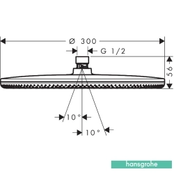 Hansgrohe - Hansgrohe Raindance Alive S 300 1 Jet Yuvarlak Tepe Duşu, Parlak Altın (EcoSmart)
