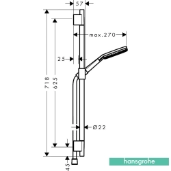 Hansgrohe - Hansgrohe Raindance Alive Select S 65 Sürgülü Duş Seti, EcoSmart, Parlak Altın (3 Akışlı)