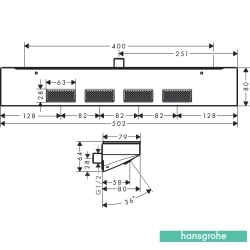 Hansgrohe - Hansgrohe Rainfinity 500 1 Jet Yan Duş Jeti, Satin Siyah (Raflı)