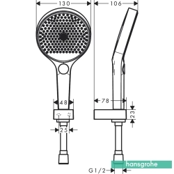 Hansgrohe - Hansgrohe Croma 100 Vario/Porter'S El Duş Seti