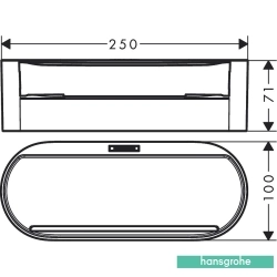 Hansgrohe - Hansgrohe WallStoris Köşe Malzemelik, Satin Beyaz