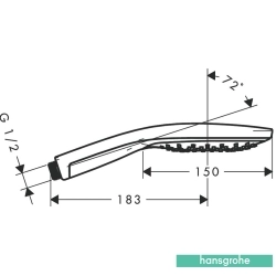 Hansgrohe - Hansgrohe Raindance Select S 150 3 Jet El Duşu