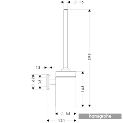 Hansgrohe - Hansgrohe Tuvalet Fırçalığı (Duvardan)