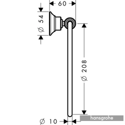 Hansgrohe - Hansgrohe Axor Montreux Halka Havluluk, Mat Bronz