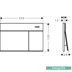 Hansgrohe - Hansgrohe iFrame Element E Kumanda Paneli, Parlak Altın