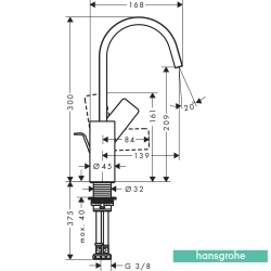 Hansgrohe - Hansgrohe Vivenis Yüksek Lavabo Bataryası, Sifon Kumandalı, Satin Beyaz