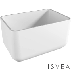 Isvea - Isvea Allegro Tezgah Üstü Monoblok Lavabo, 60 cm, Beyaz