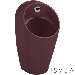 Isvea - Isvea Infinity Sensoclean Fotoselli Kanalsız Rimless Pisuvar, Rustik Bordo (Pilli ve Elektrikli Kullanım)