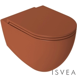 Isvea - Isvea F50 Yavaş Kapanan Klozet Kapağı, Terracotta