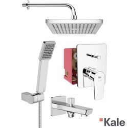 Kale - Kale Sempre 2 Yollu Ankastre Banyo Bataryası, Tepe ve El Duşu, Çıkış Ucu Seti