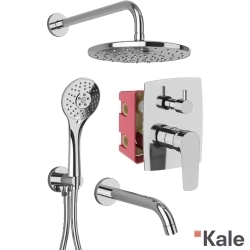 Kale - Kale Tandem 3 Yollu Ankastre Banyo Bataryası, Tepe ve El Duşu, Çıkış Ucu Seti