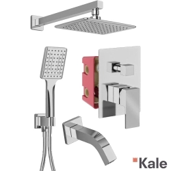 Kale - Kale Arris 3 Yollu Ankastre Banyo Bataryası, Tepe ve El Duşu, Çıkış Ucu Seti