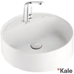 Kale - Kale Smartedge Yuvarlak Çanak Lavabo, 45 cm, Mat Beyaz