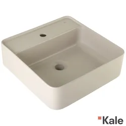 Kale - Kale Smartedge Kare Çanak Lavabo, 45 cm, Mat Vizon