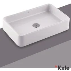 Kale - Kale Zero Dikdörtgen Çanak Lavabo, 60 cm