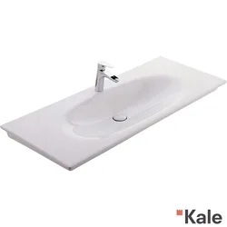 Kale - Kale Spirit Etajerli Lavabo, Mat Beyaz, 120 cm