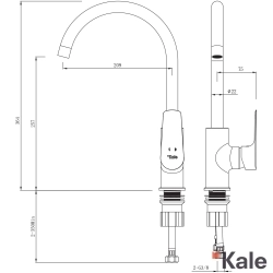 Kale - Kale Tandem Döner Borulu Eviye Bataryası