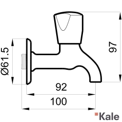 Kale - Kale S100 Kısa Musluk (Süzgeçli)