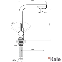 Kale - Kale Pure Arıtma Çıkışlı Eviye Bataryası