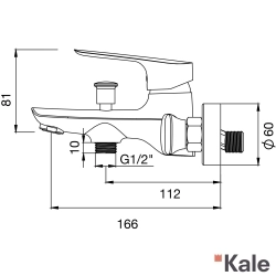 Kale - Kale Tandem Banyo Bataryası, Mat Siyah