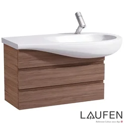 Laufen - Laufen Alessi One Lavabo Dolabı, 90 cm, Noce