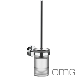 OMG - OMG Fi Tuvalet Fırçalığı (Duvardan, Krom + Cam) - FI5004-01-CR