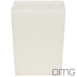 OMG - OMG Lal Açık Çöp Kovası, Beyaz (Tezgah Üzeri) - LAL6010-02-B