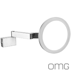 OMG - OMG Makyaj Aynası 3x Büyüteçli (Ledli, Dokunmatik) - MLR1605B-01-CR