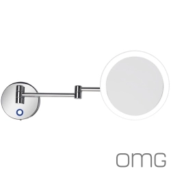 OMG - OMG Makyaj Aynası 3x Büyüteçli (Ledli, Dokunmatik) - MLR1705B-01-CR