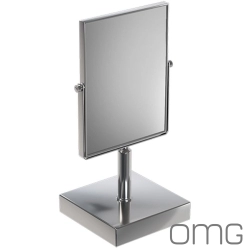 OMG - OMG Kare Çift Yönlü Makyaj Aynası 1/3x Büyüteçli (Tezgah Üzeri) - MQ6005-02-CR