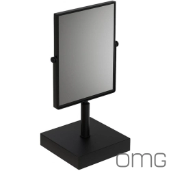 OMG - OMG Kare Çift Yönlü Makyaj Aynası 1/3x Büyüteçli, Mat Siyah (Tezgah Üzeri) - MQ6005-02-N