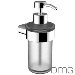 OMG - OMG Pi Sıvı Sabunluk (Duvardan, Krom + Cam) - PI5006-01-CR