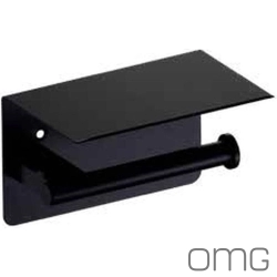 OMG - OMG Si Eco Etajerli Tuvalet Kağıtlığı, Mat Siyah - SI-E1003-01-N